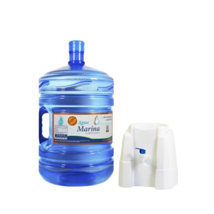 Dispensador de plástico + bidón de 20lts con carga